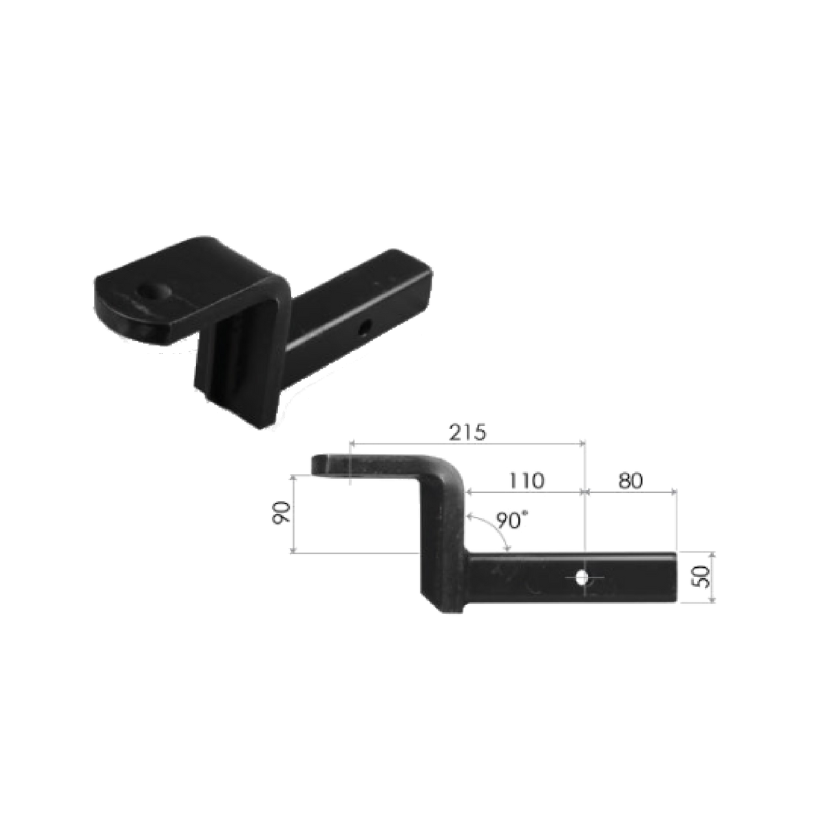 Tow Ball Riser 50mm Ballmount - 65mm raise or drop – Towbars Australia