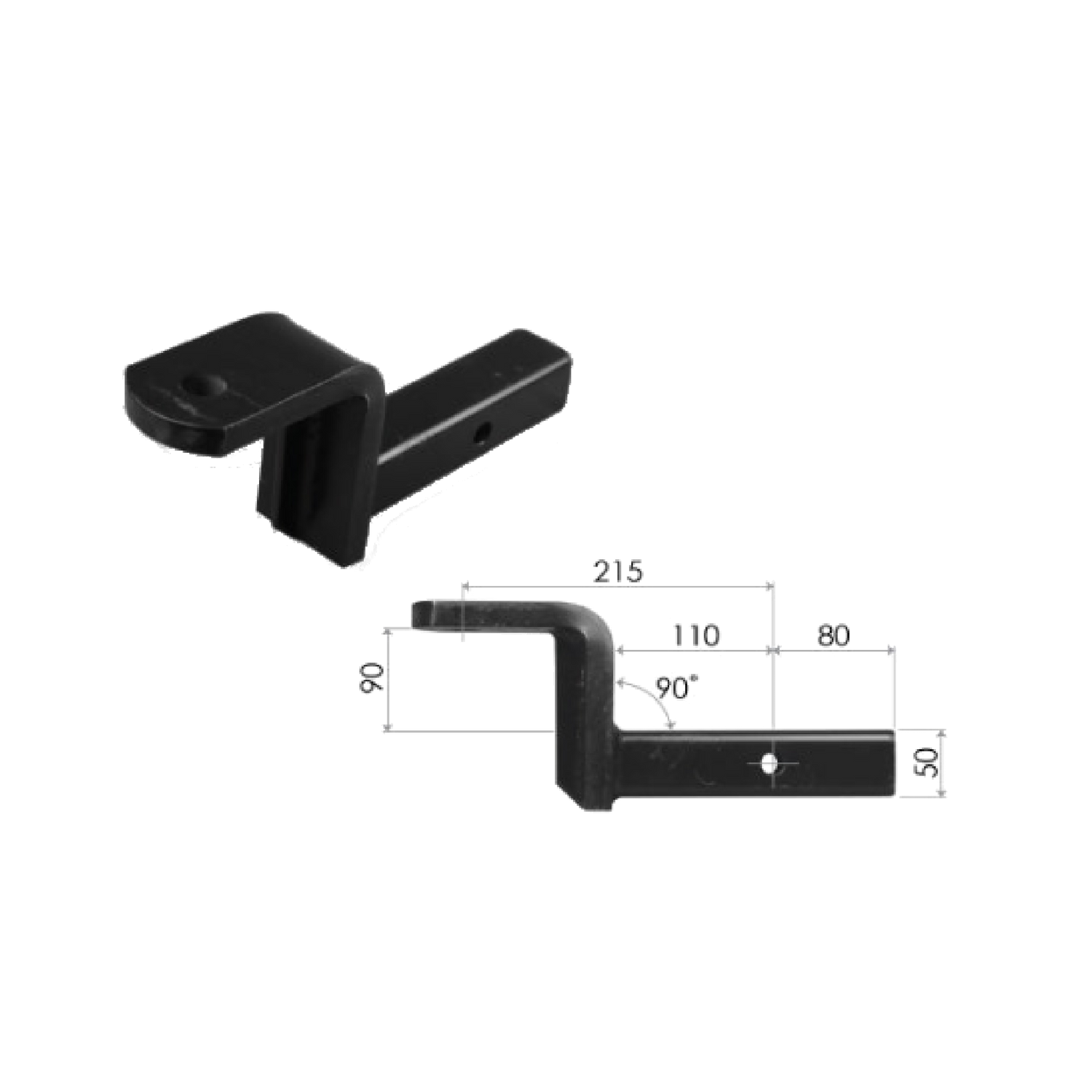 50mm Ballmount - 65mm raise or drop