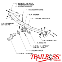 Toyota Kluger SUV 11/2003 - 07/2007 - Towbar Kit