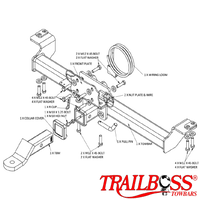 Toyota Prado 120 Series SUV 04/2003 - 10/2009 - Towbar Kit