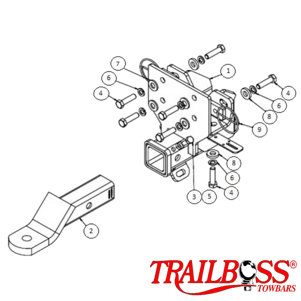 Toyota FJ Cruiser SUV 03/2011 - 12/2016 - Towbar Kit