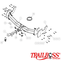 Toyota HiLux 2wd & 4wd Styleside Tub Body With Bumper 09/2015 - On - Towbar Kit