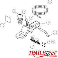 Toyota HiLux 2wd & 4wd Styleside Tub Body With Factory Towbar 09/2015 - On - Towbar Kit