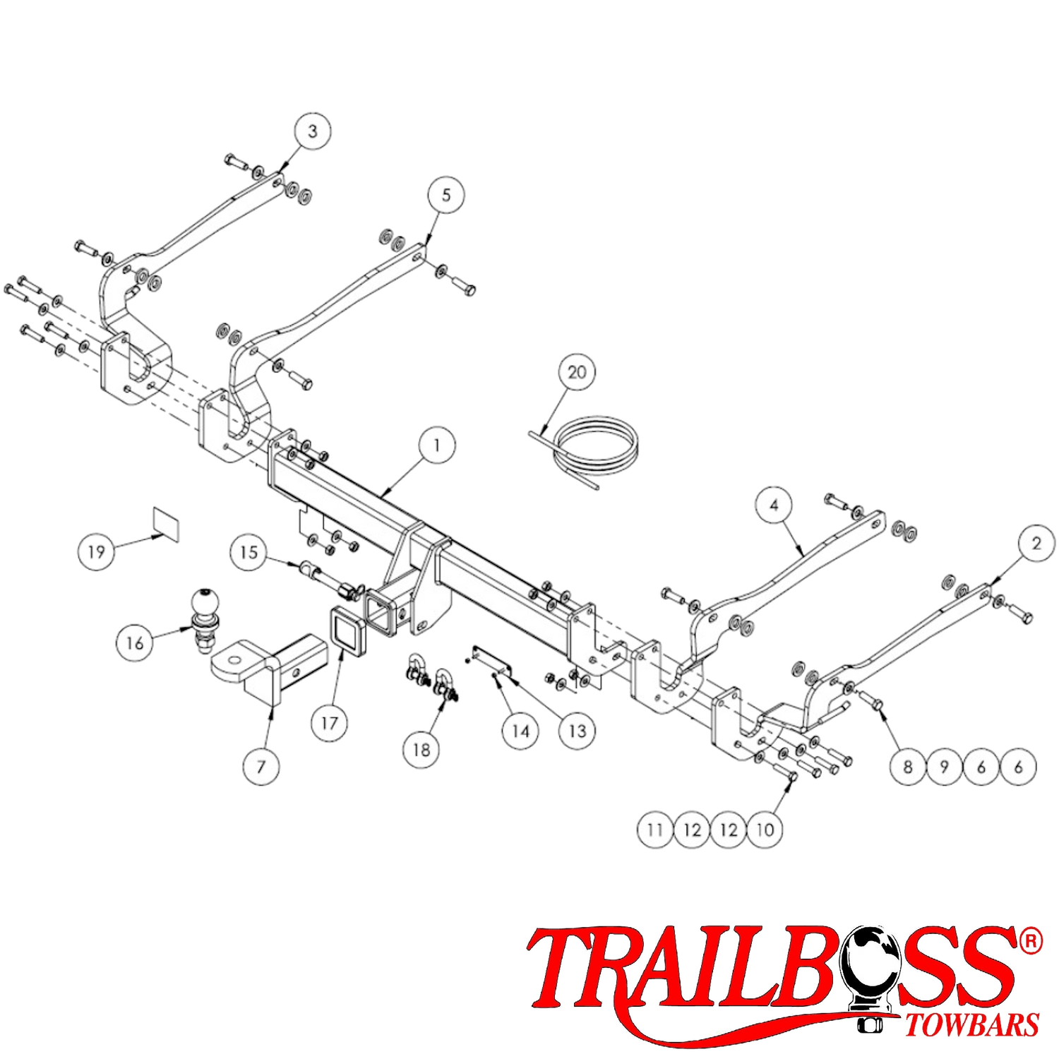 Toyota Camry XV70 Sedan 09/2017 - 05/2024 - Towbar Kit