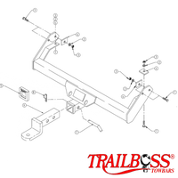 Toyota HiLux 2wd & 4wd Cab Chassis Without Step 10/1983 - 03/2005 - Towbar Kit
