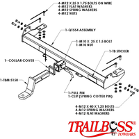 Toyota HiLux 4wd Styleside Tub Body Without Bumper- 04/2005 - 08/2015 - Towbar Kit