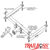 Toyota LandCruiser HJ60, FJ61, FJ62 SUV 01/1985 - 12/1990 - Towbar Kit