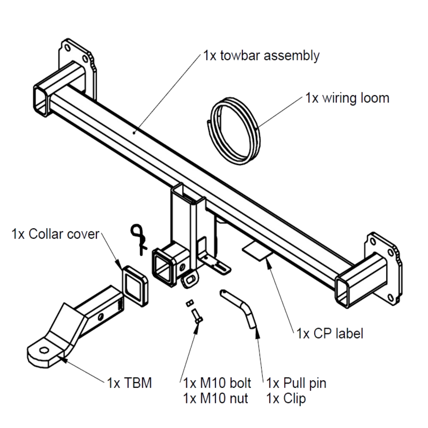 Porsche Cayenne Gen 2 SUV 01/2010 - 02/2018 - Towbar Kit