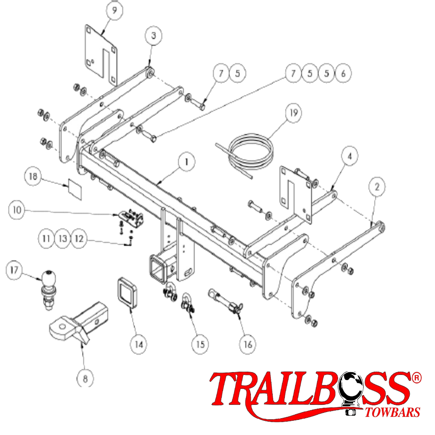 Audi Q5 & SQ5 SUV 02/2017 - 09/2020 - Towbar Kit