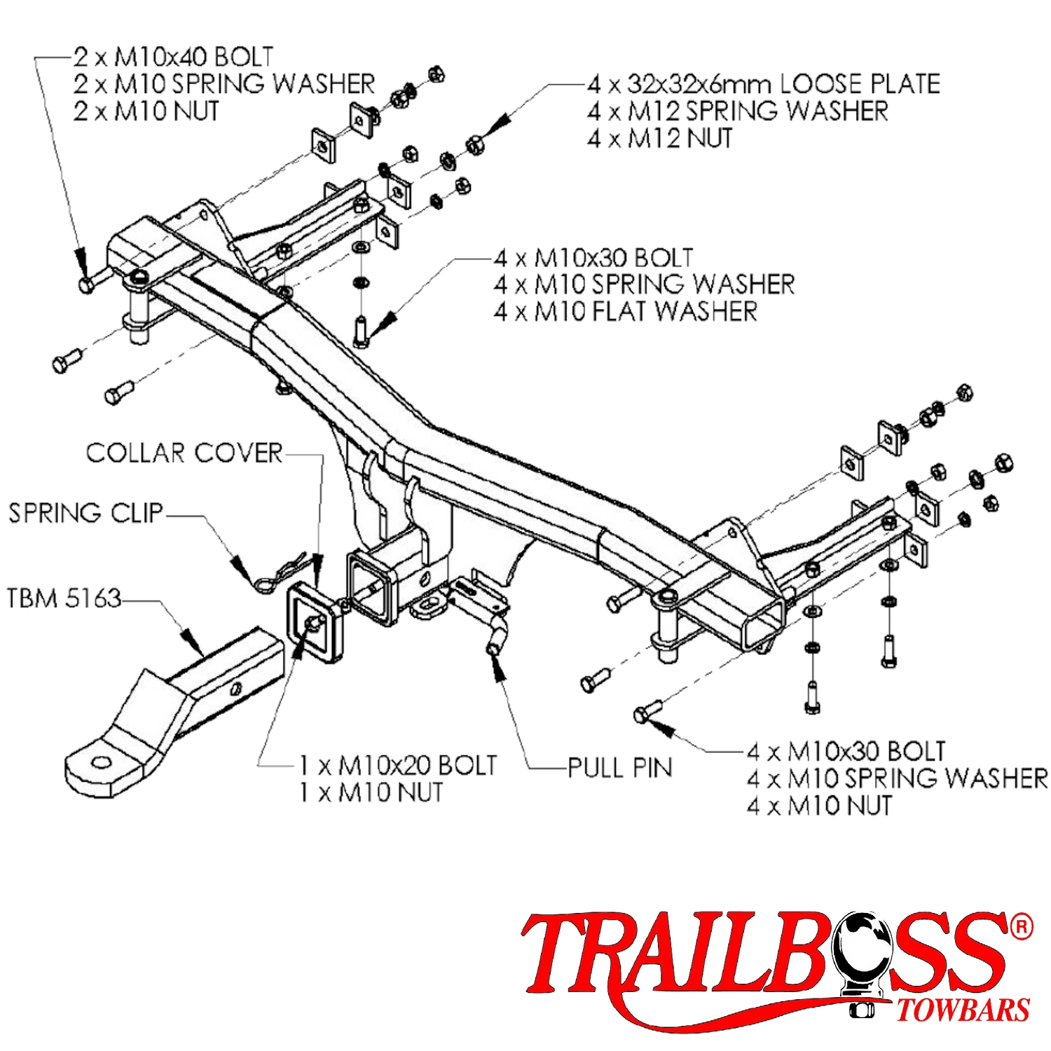 BMW X5 E53 SUV 04/2001 - 03/2007 - Towbar Kit