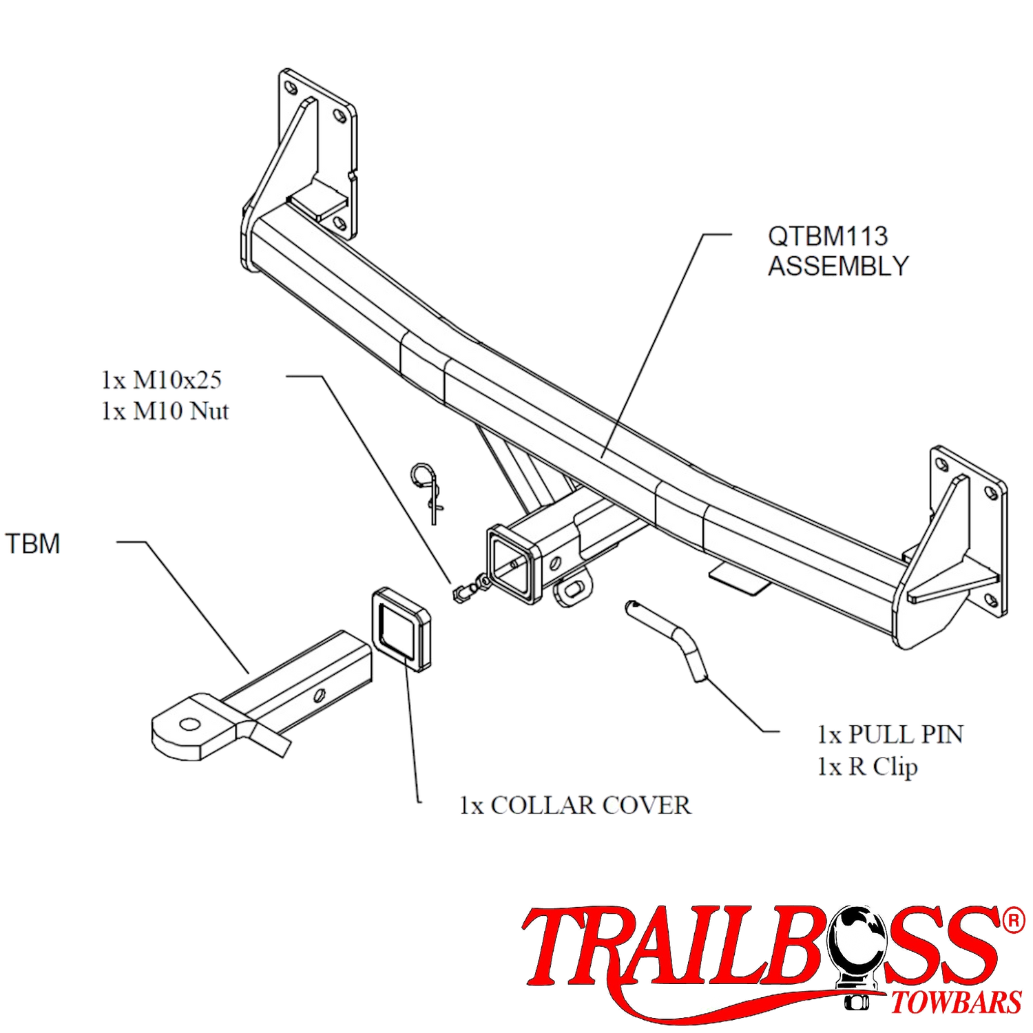 BMW X6 E71 SUV 04/2007 - 12/2014 - Towbar Kit
