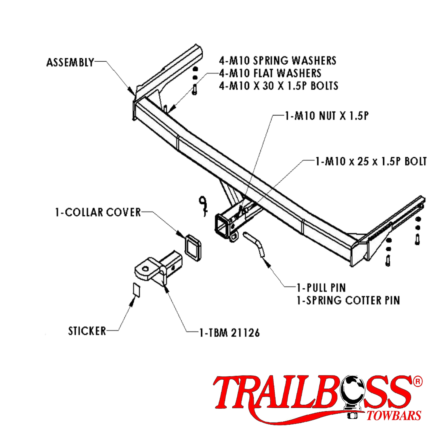 Chrysler Grand Voyager Stow N Go People Mover 11/2004 - 03/2008 - Towbar Kit