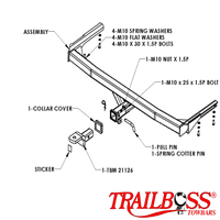 Chrysler Grand Voyager Stow N Go People Mover 11/2004 - 03/2008 - Towbar Kit