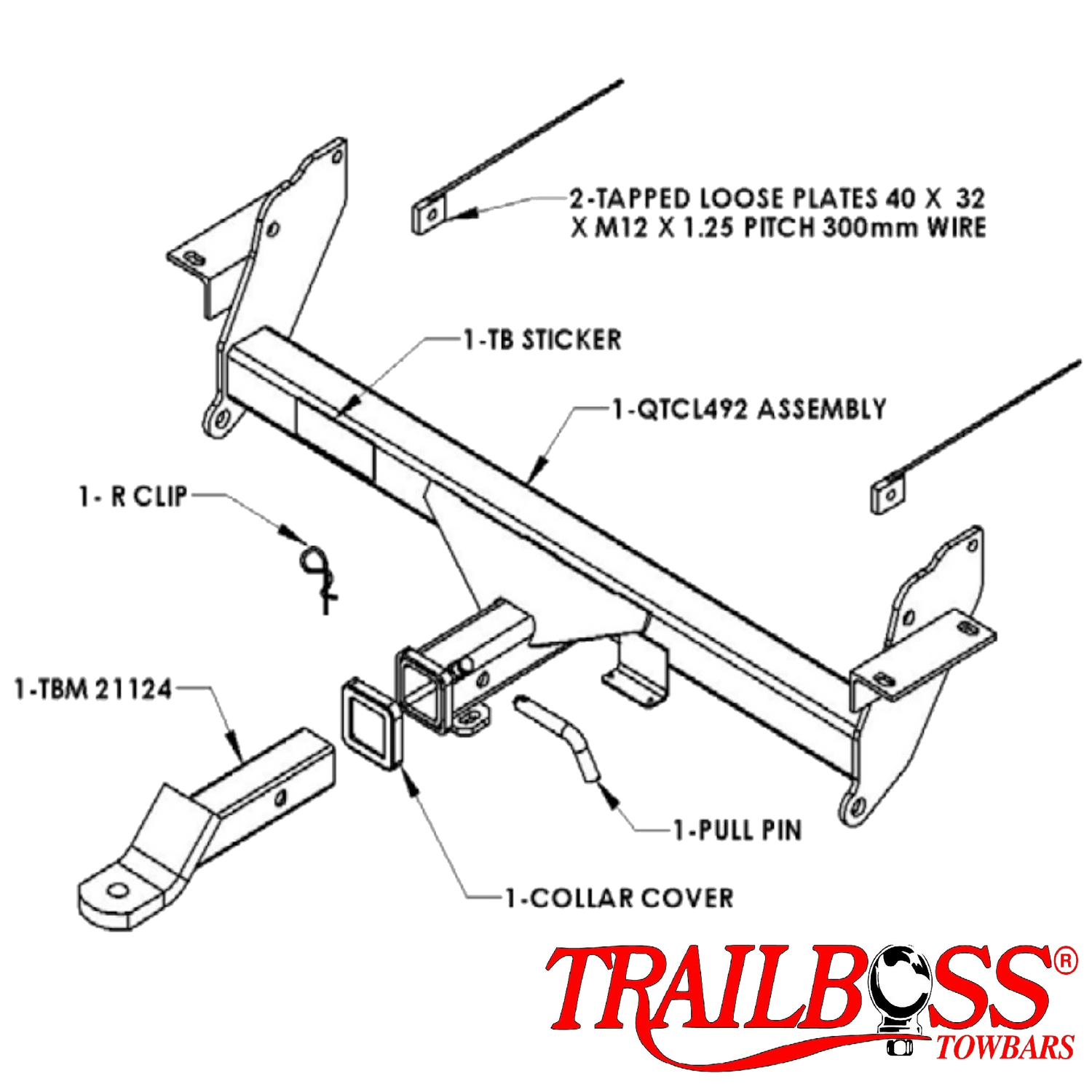 Mitsubishi Pajero 5 Door SUV 12/2006 - On - Towbar Kit