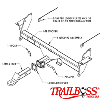 Mitsubishi Pajero 5 Door SUV 12/2006 - On - Towbar Kit
