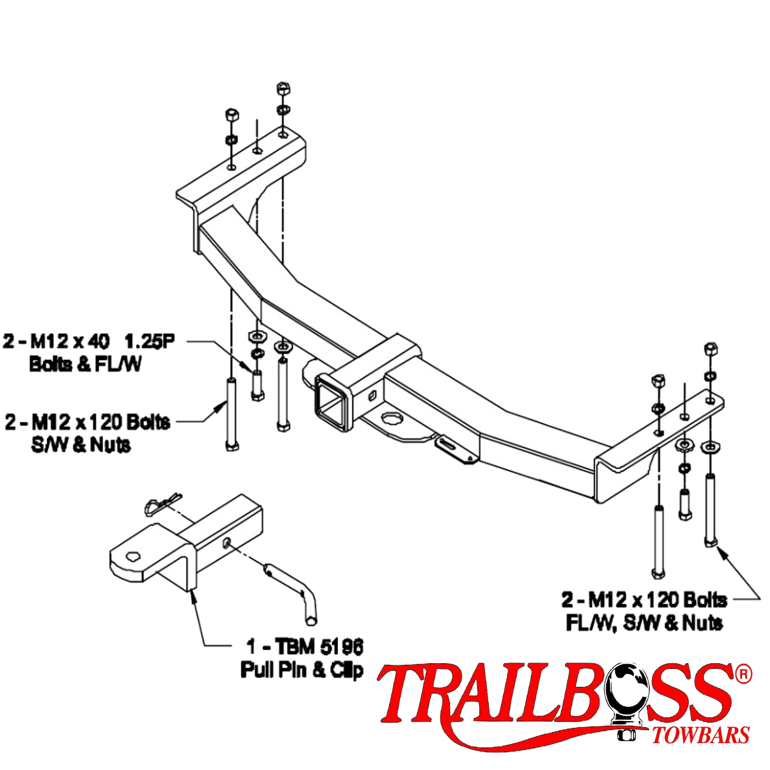 Mitsubishi Challenger SUV 02/1998 - 12/2005 - Towbar Kit