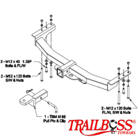 Mitsubishi Challenger SUV 02/1998 - 12/2005 - Towbar Kit