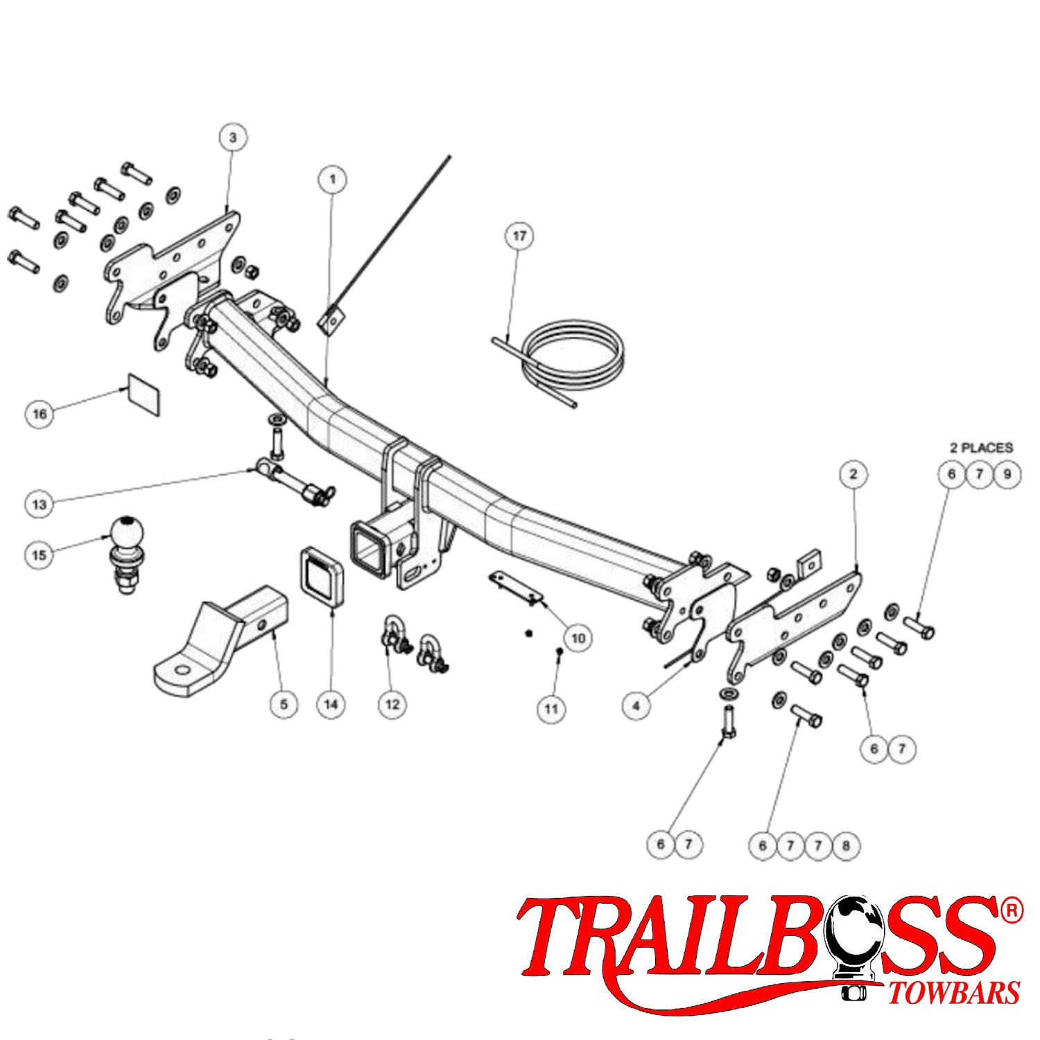 Mitsubishi Pajero Sport SUV 12/2019 - 02/2024 - Towbar Kit
