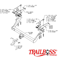 Nissan Navara D21 & D22 2wd & 4wd 01/1985 - 03/2009 Styleside Tub Body No Bumper - Towbar Kit