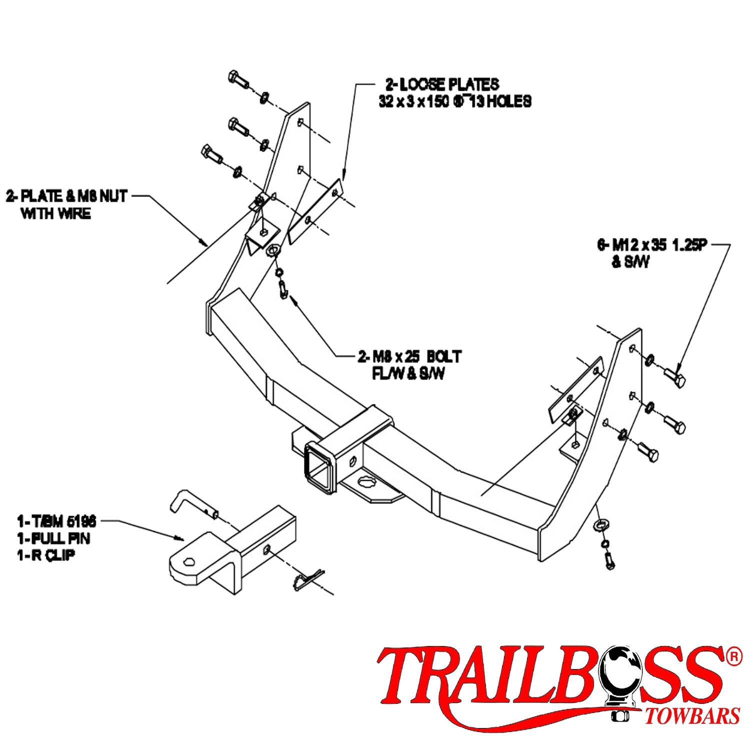 Nissan Pathfinder R50 SUV 11/1995 - 06/2005 - Towbar Kit