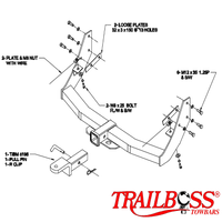 Nissan Pathfinder R50 SUV 11/1995 - 06/2005 - Towbar Kit