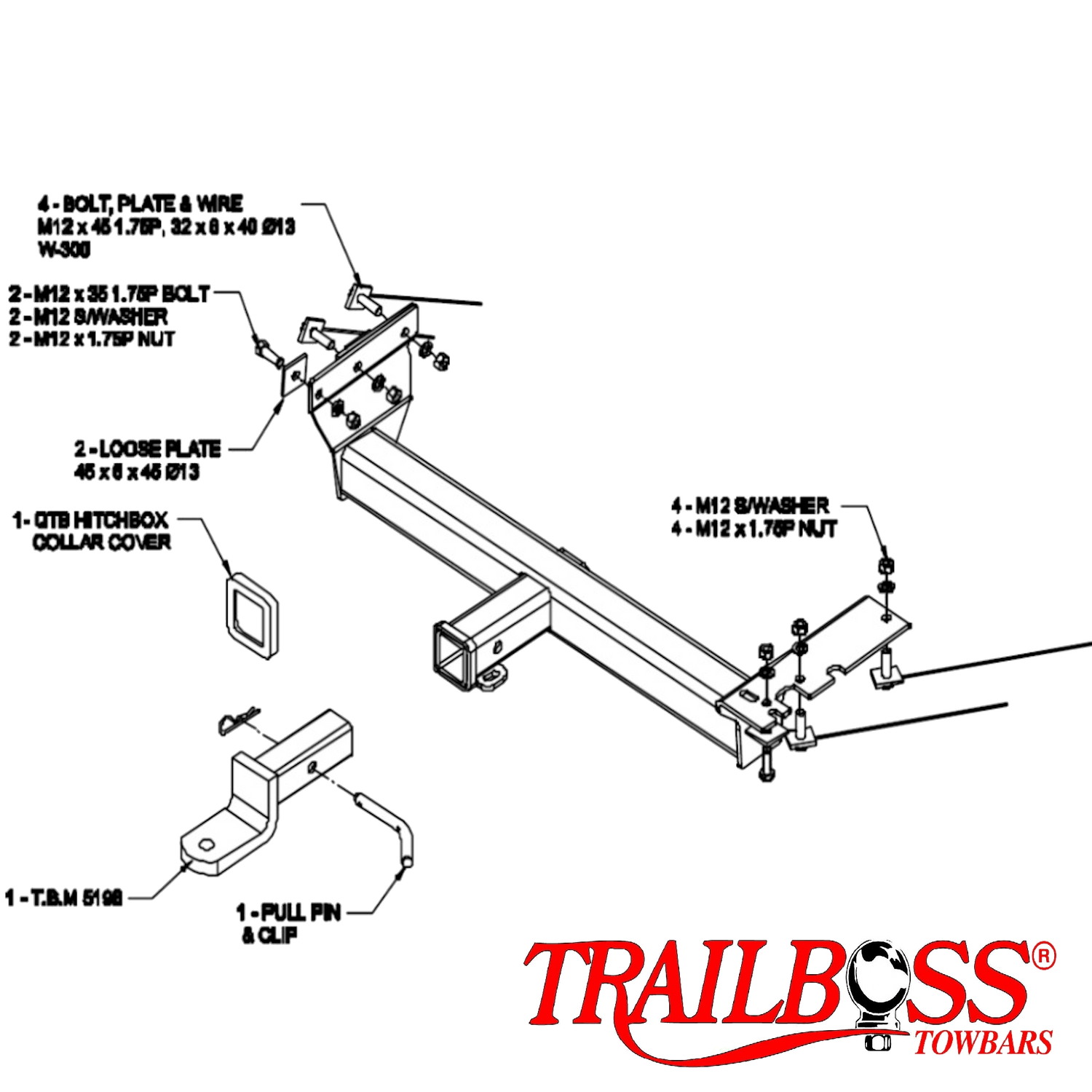 Nissan X-Trail T30 SUV 10/2001 - 09/2007 - Towbar Kit