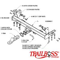 Nissan Navara D40 Tub Body With Step 01/2010 - 02/2015 - Towbar Kit