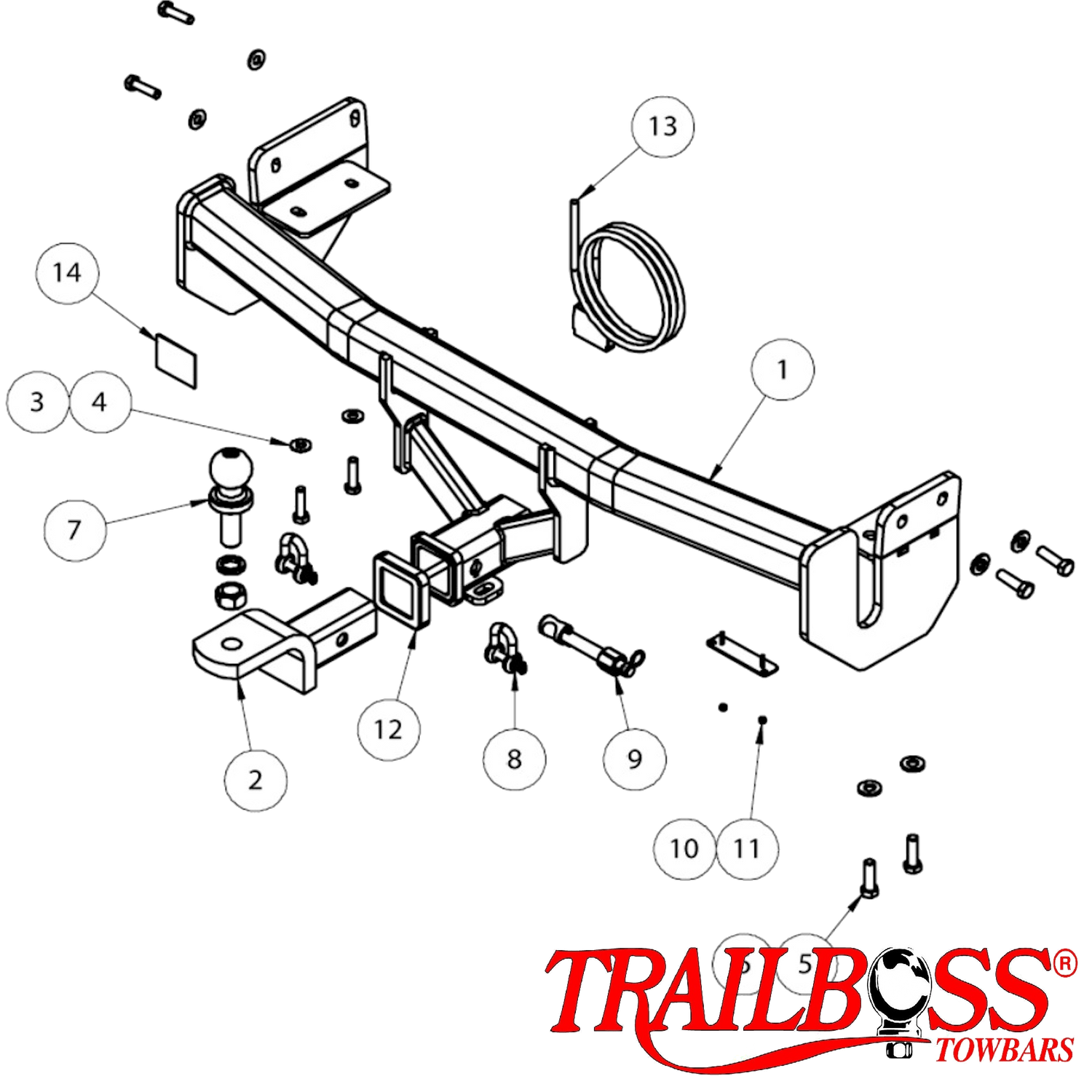 Nissan Juke F15 SUV 10/2013 - 12/2019 (4WD Only) - Towbar Kit