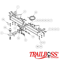 Nissan Navara NP300 D23 Cab Chassis 03/2015 - 12/2020 - Towbar Kit