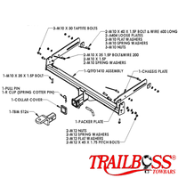 Ford Fairlane BA BF Sedan 10/2002 - 08/2005 - Towbar Kit
