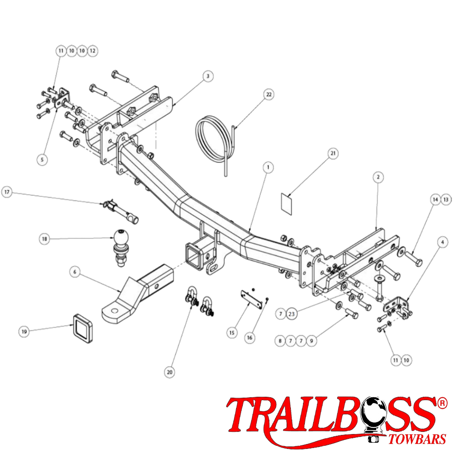 Ford Endura SUV 10/2018 - 12/2019 - Towbar Kit