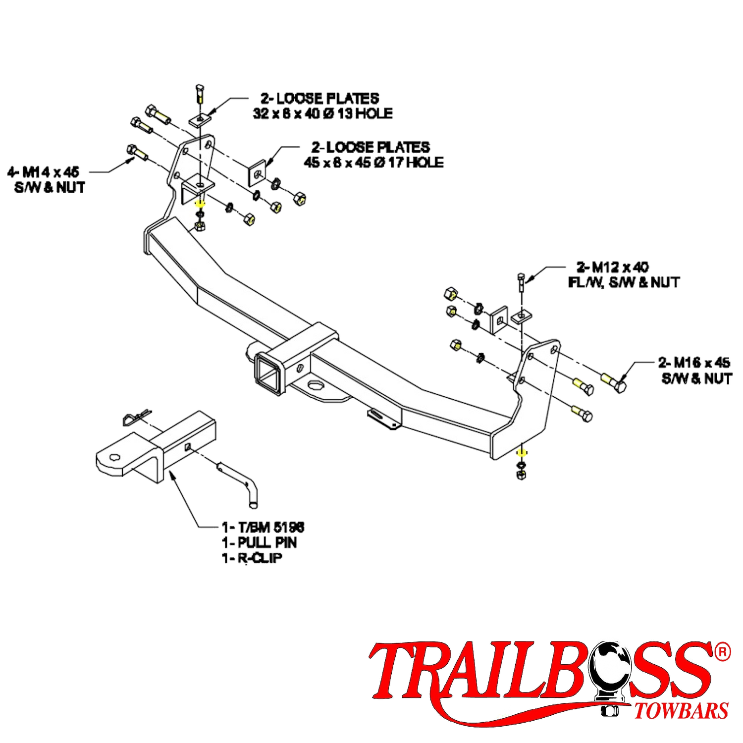 Ford Explorer SUV 11/1996 - 10/2001 - Towbar Kit