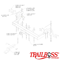 Ford Falcon AU, BA, BF, FG, FGX Cab Chassis 8' Tray 07/1999 - On (Manual Transmissions)- Towbar Kit