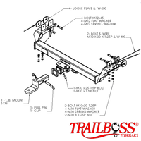 Holden Rodeo Sports Tub Body With Step 03/2003 - 06/2008 - Towbar Kit