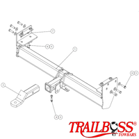 Isuzu D-Max TF 2wd & 4wd Tub Body No Bumper 06/2012 - 07/2020 - Towbar Kit