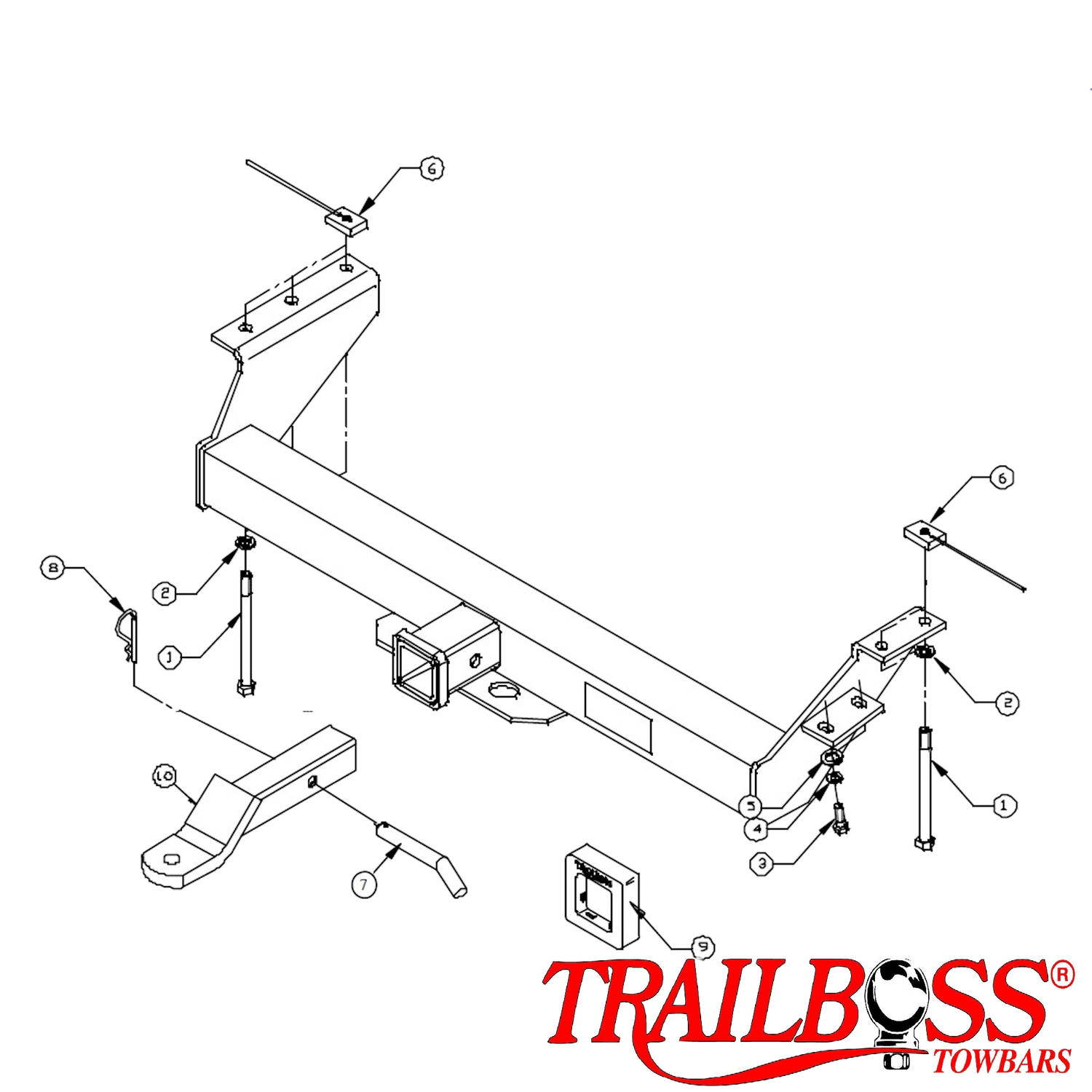 Holden Jackaroo SUV 10/1995 - 02/1999 - Towbar Kit
