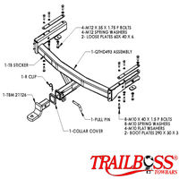 Holden Statesman WM Sedan 08/2006 - 05/2016 - Towbar Kit