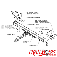 Isuzu D-Max Tub Body No Step  07/2008 - 05/2012 - Towbar Kit