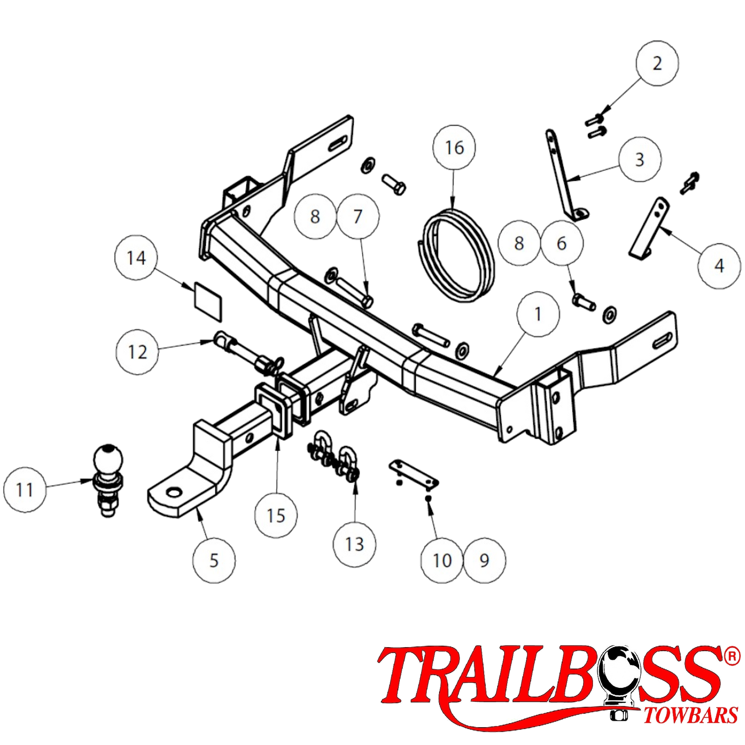 Holden Captiva 5 Seater SUV 10/2006 - 09/2015 - Towbar Kit