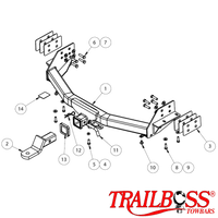 Holden Colorado 7 SUV 07/2016 - 11/2020 - Towbar Kit