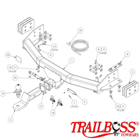 Isuzu MU-X SUV 02/2017 - 06/2021 - Towbar Kit