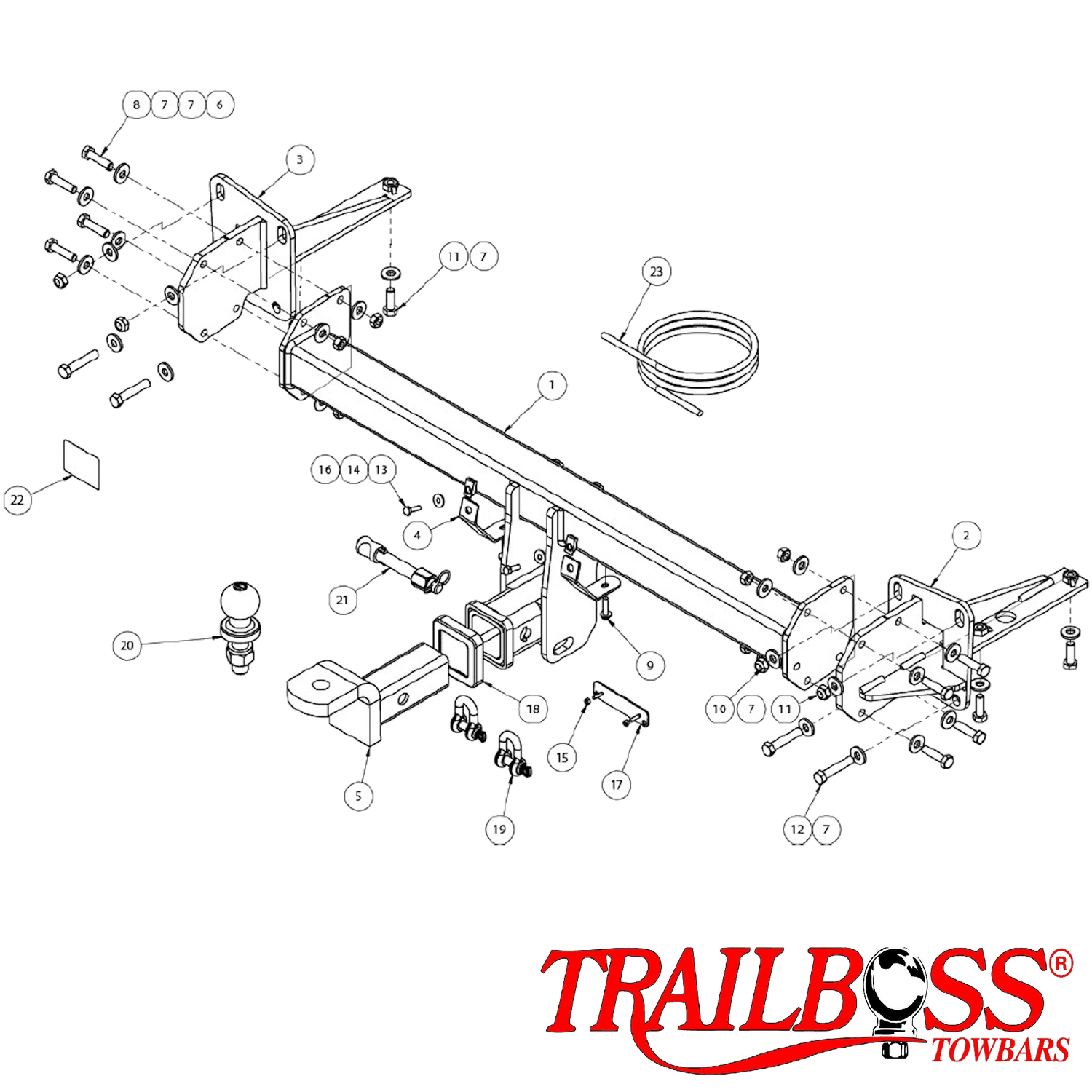 Holden Commodore ZB Sedan 10/2017 - 12/2020 - Towbar Kit
