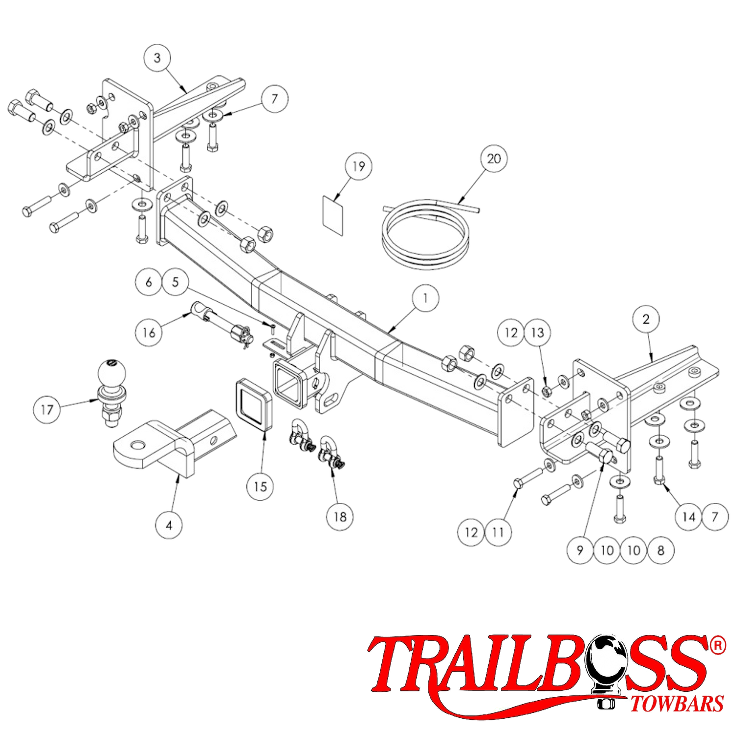 Holden Equinox SUV 09/2017 - 11/2020 - Towbar Kit