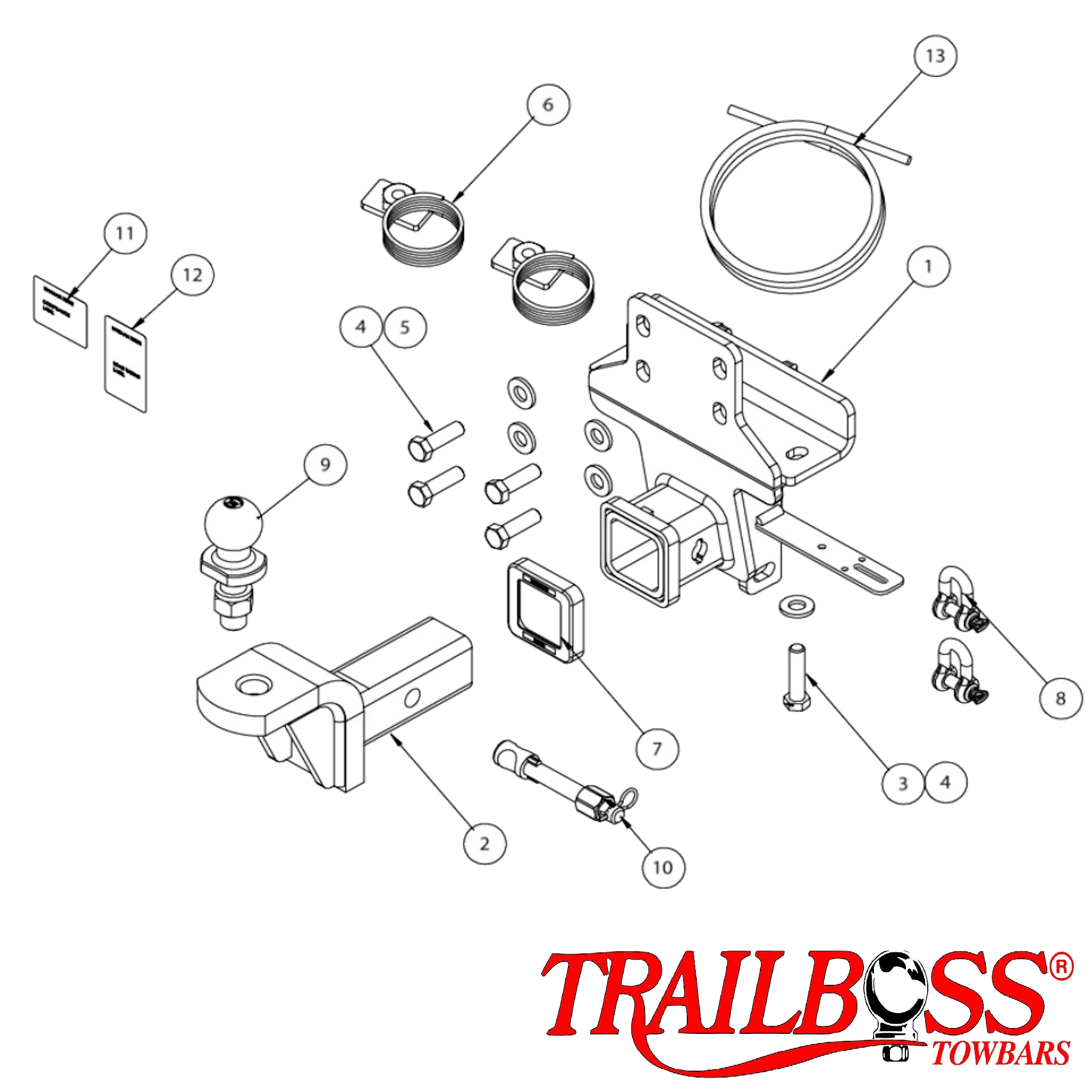 Haval H9 SUV 08/2017 - 04/2022 - Towbar Kit