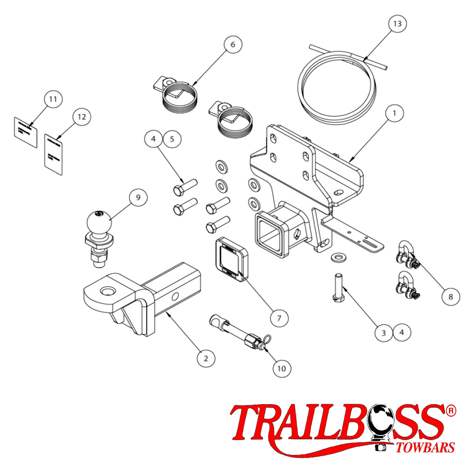 Haval H9 SUV 08/2017 - 04/2022 - Towbar Kit