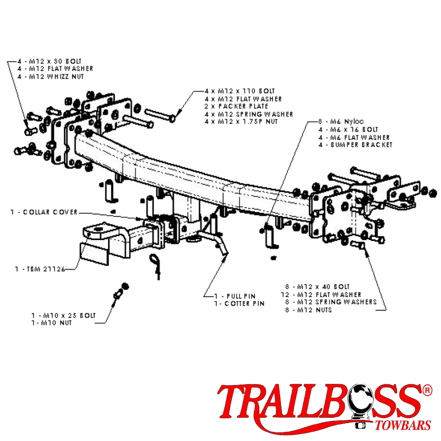 Hyundai Santa Fe SUV 06/2006 - 01/2010 - Towbar Kit