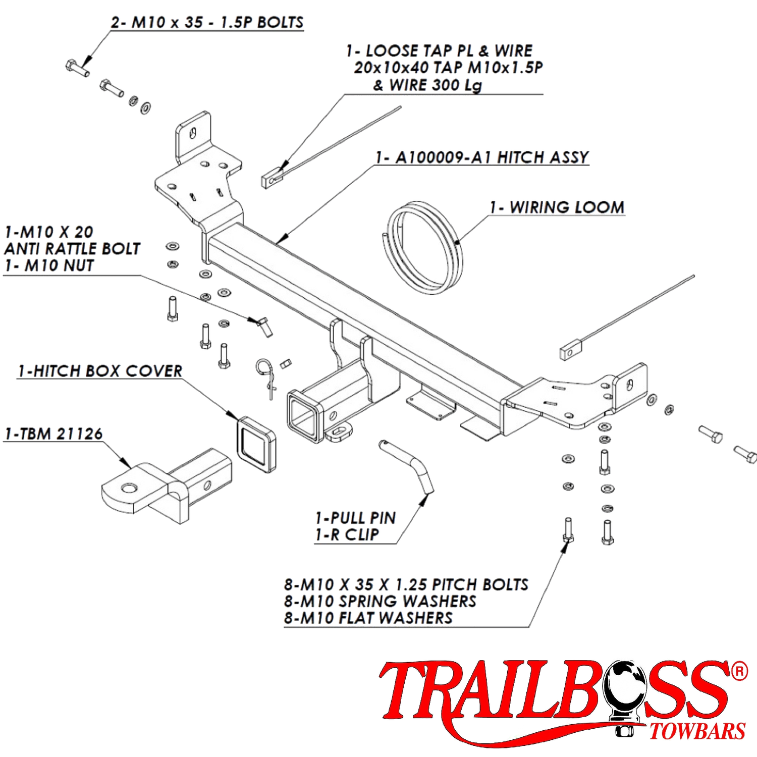 Hyundai Tucson SUV 08/2004 - 07/2010 - Towbar Kit