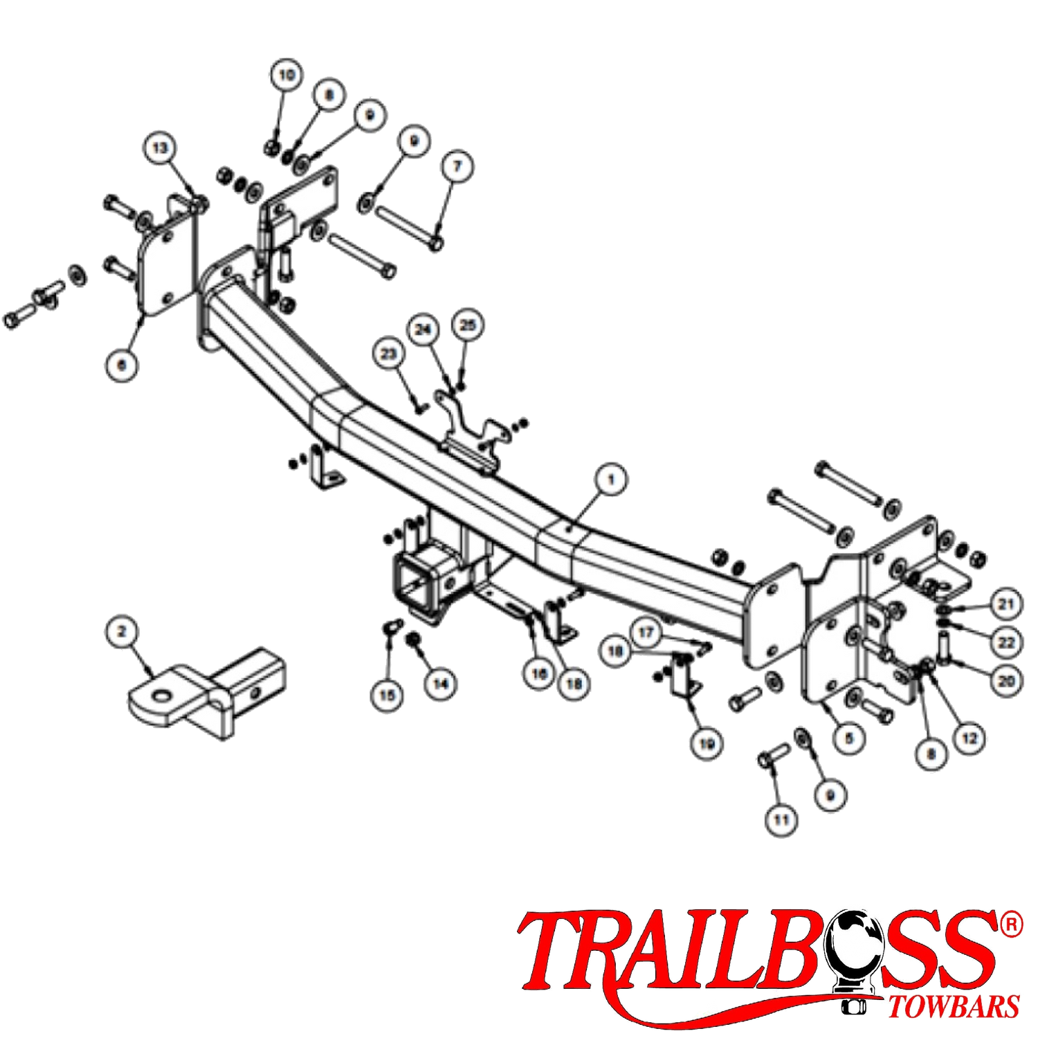 Hyundai Santa Fe SUV 02/2010 - 08/2012 - Towbar Kit