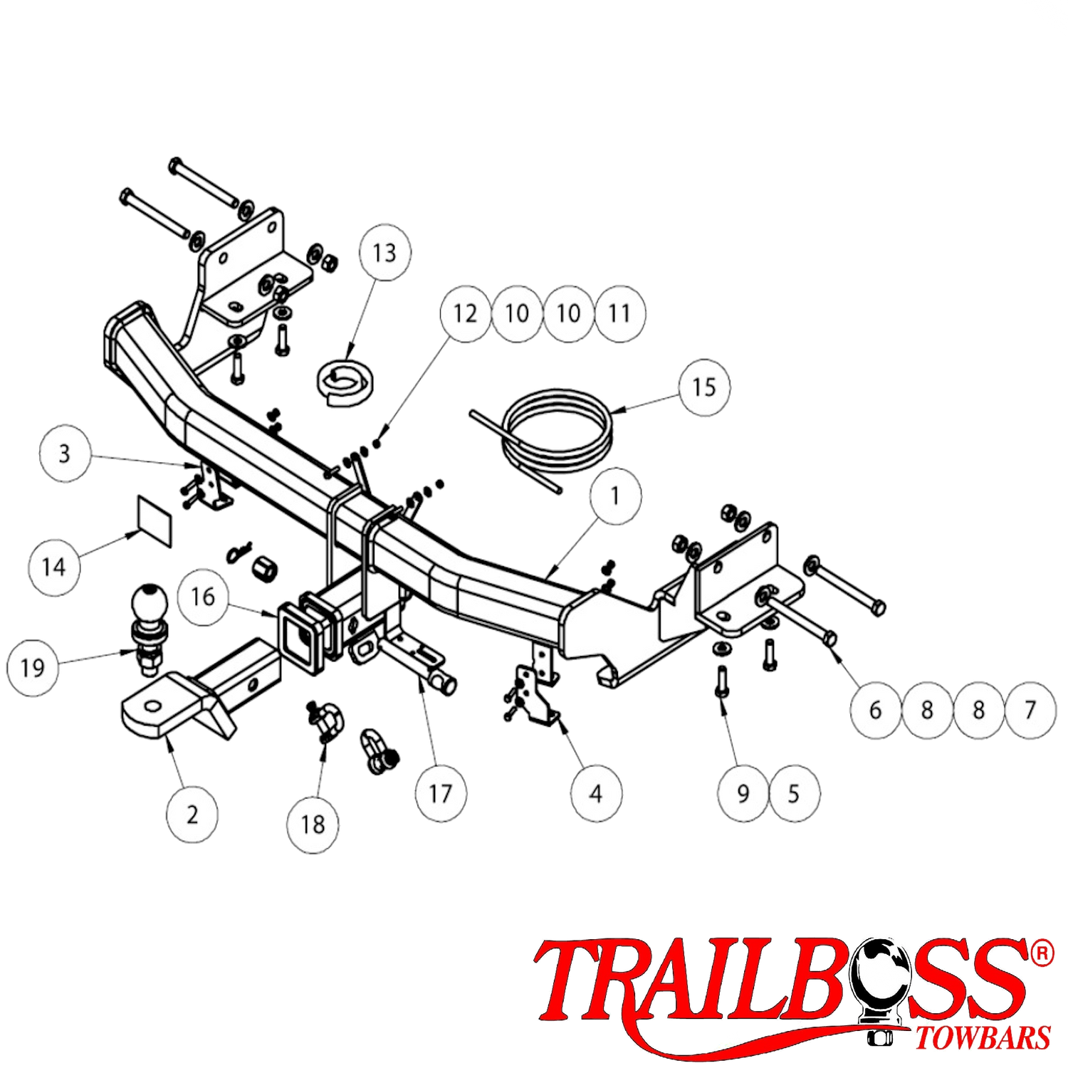 Hyundai Santa Fe DM3 SUV 10/2015 - 03/2018 - Towbar Kit