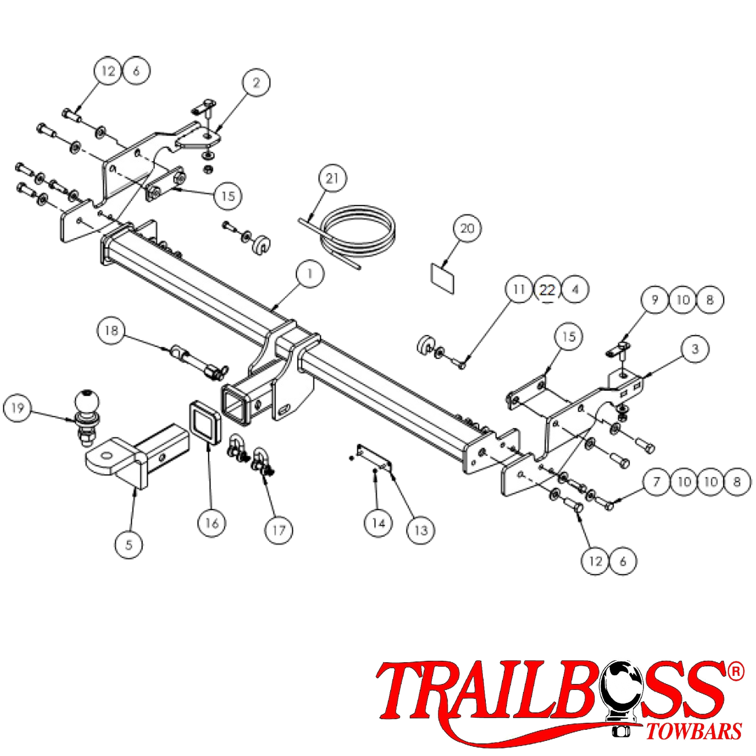 Hyundai Kona SUV 12/2020 - 04/2023 - Towbar Kit